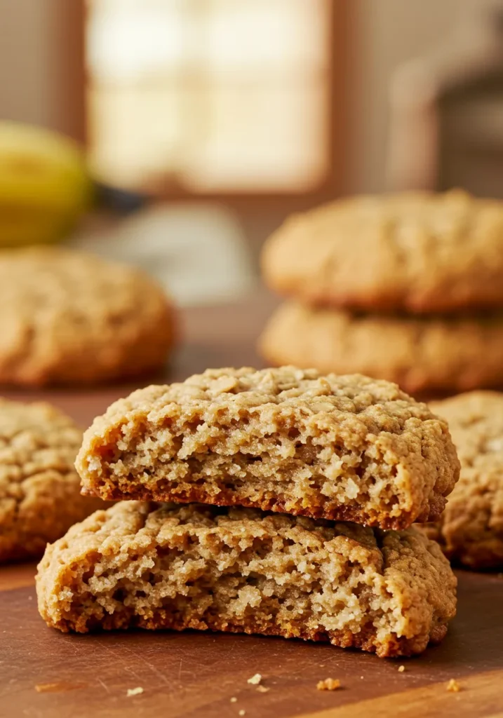 3-Ingredient Banana Oatmeal Cookies Recipe