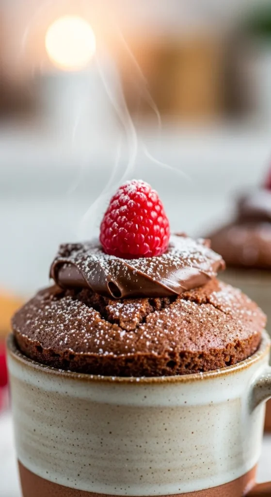 3 Ingredient Nutella Mug Cake