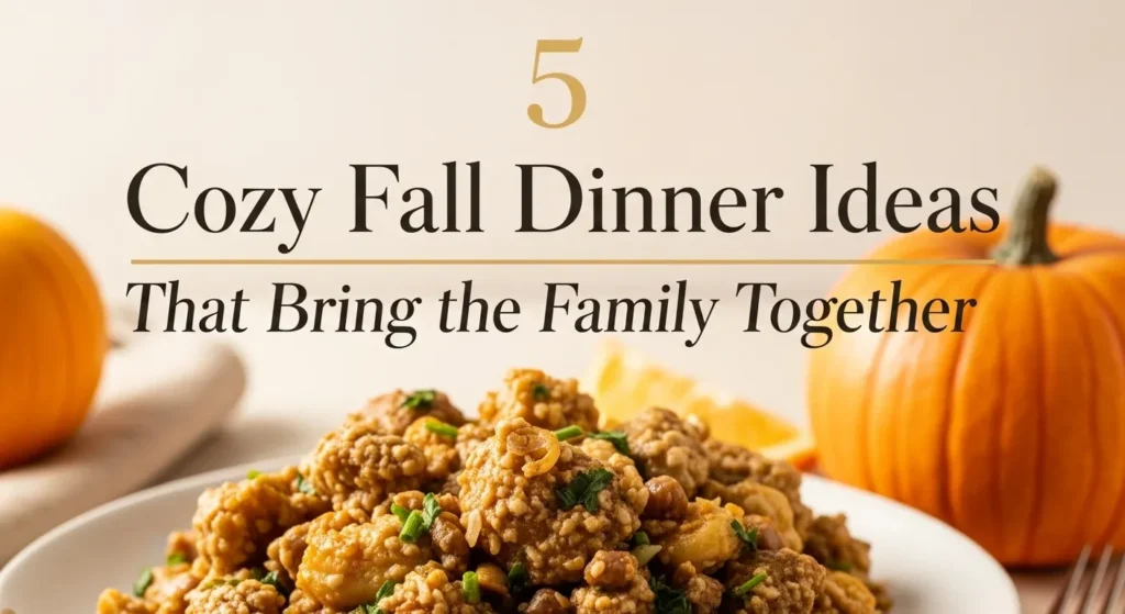 5 Cozy Fall Dinner Ideas That Bring the Family Together