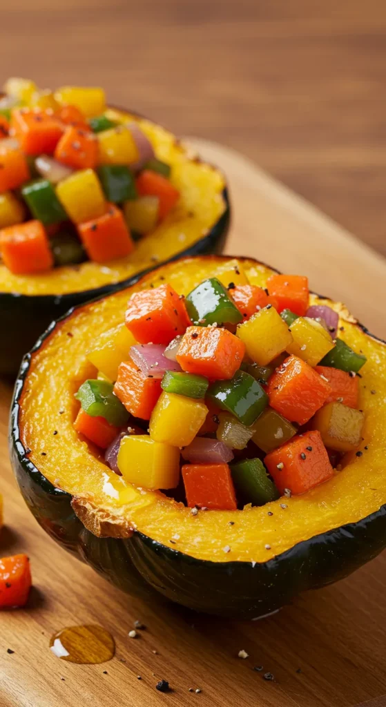Acorn Squash Stuffed with Veggies