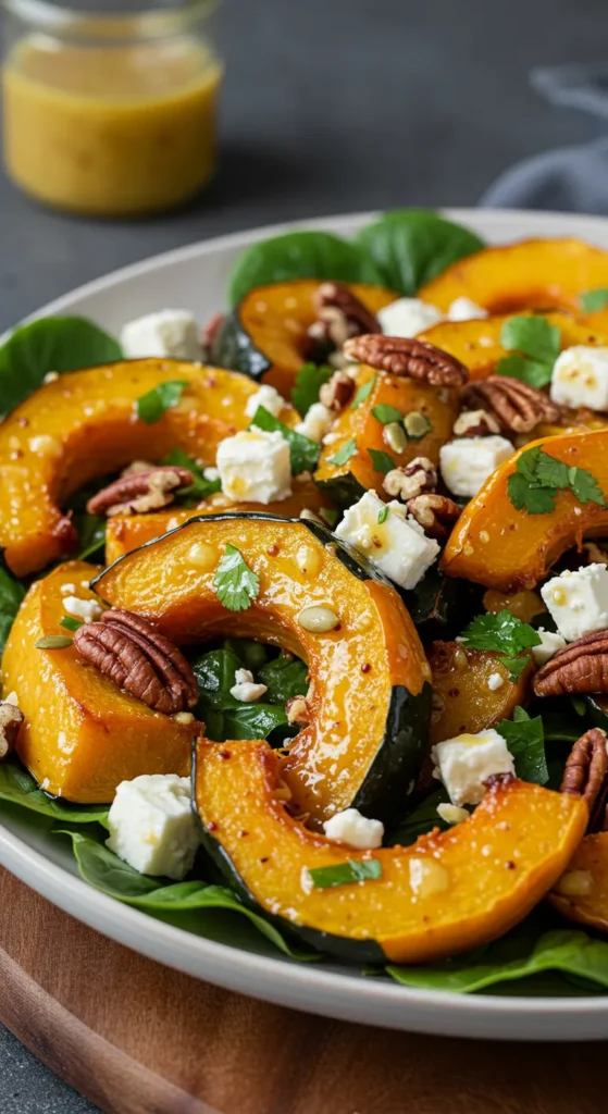 Acorn Squash and Feta Warm Salad