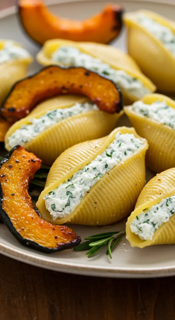 Acorn Squash and Ricotta Stuffed Shells