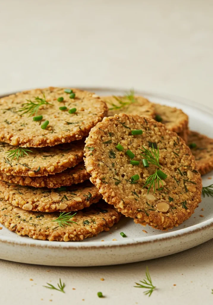 Almond Flour Herb Crackers Recipe