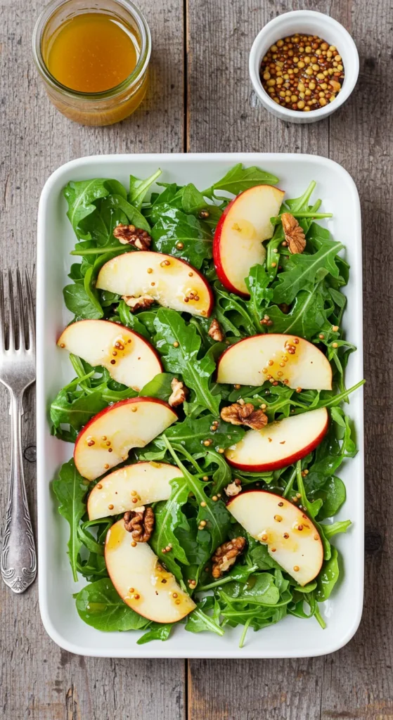 Apple & Arugula Salad with Honey Dijon Dressing