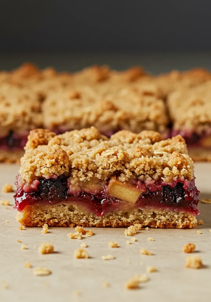 Apple Blackberry Oat Bars Recipe