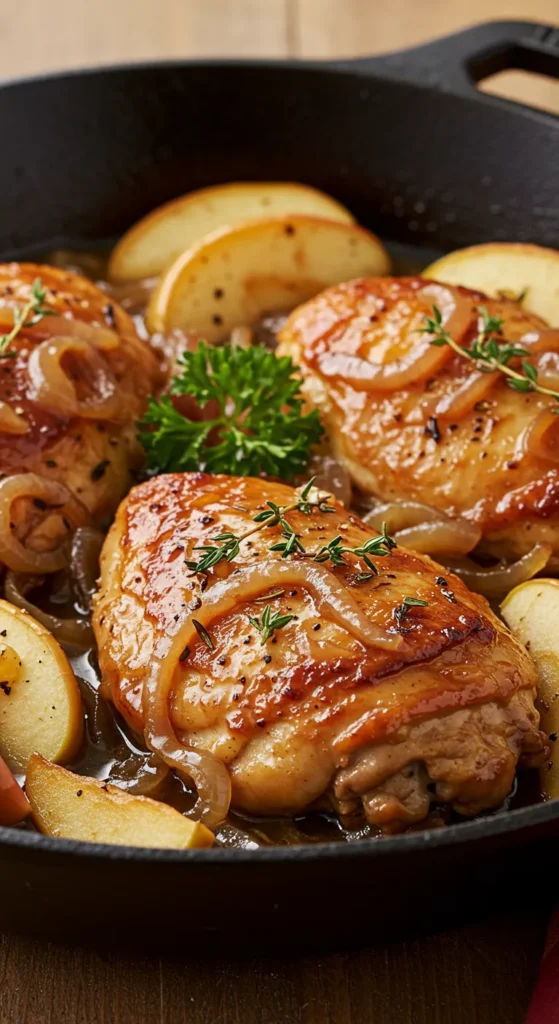 Apple Cider Chicken Skillet