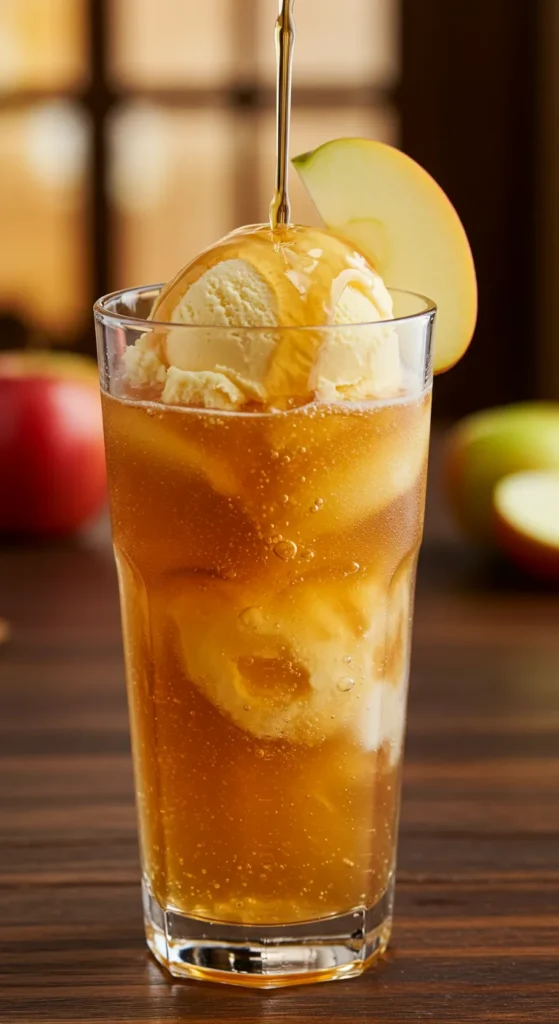 Apple Cider Ice Cream Floats