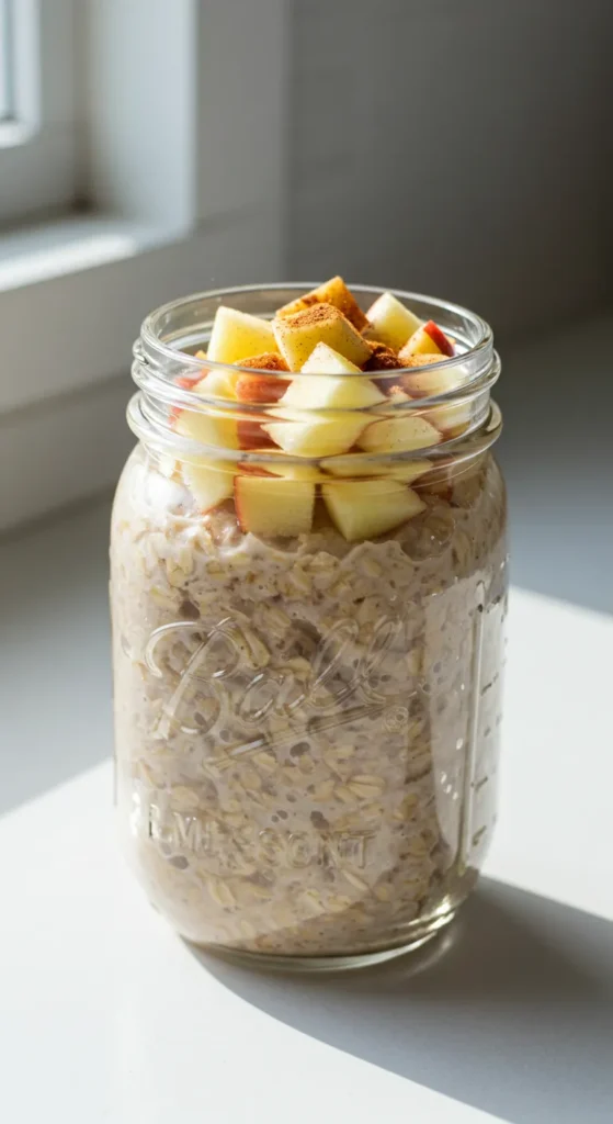 Apple Cinnamon Overnight Oats for Lazy Mornings