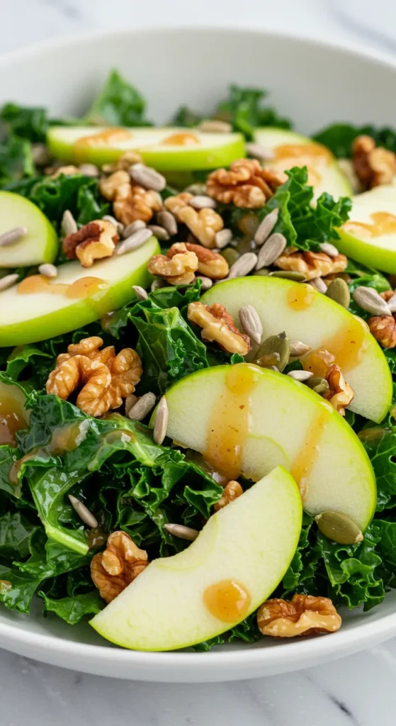 Apple and Kale Salad with Maple Dressing