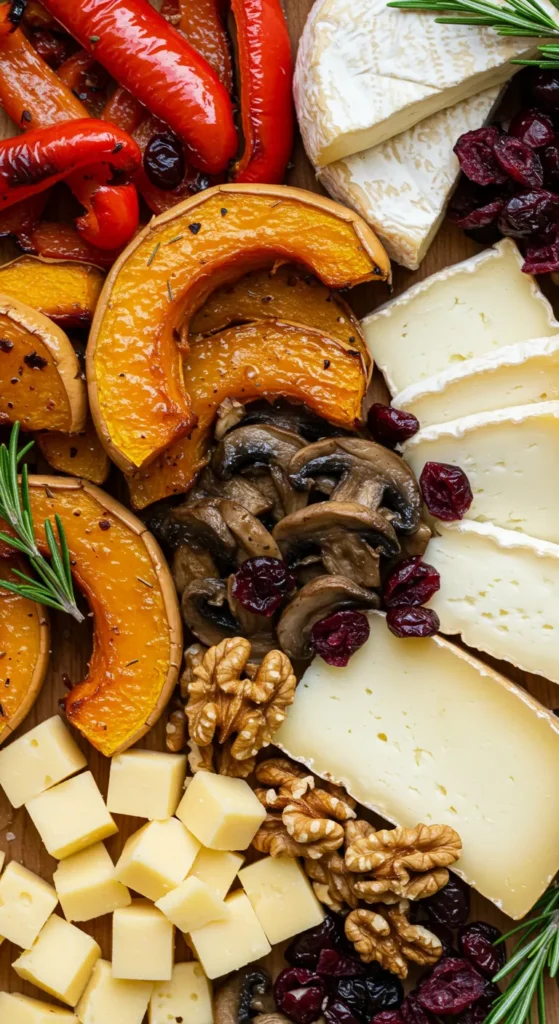 Autumn Veggie & Cheese Board