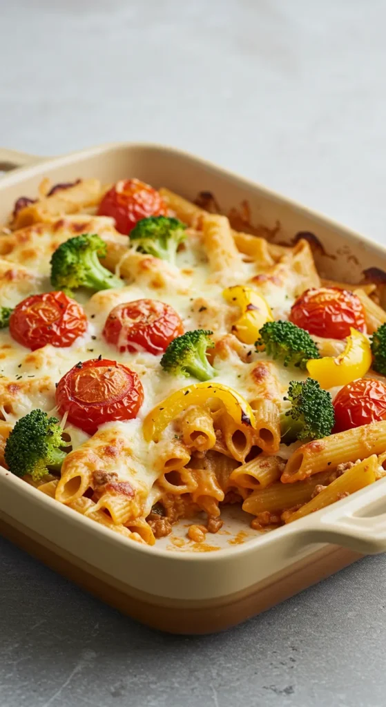 Baked Ziti with Roasted Veggies