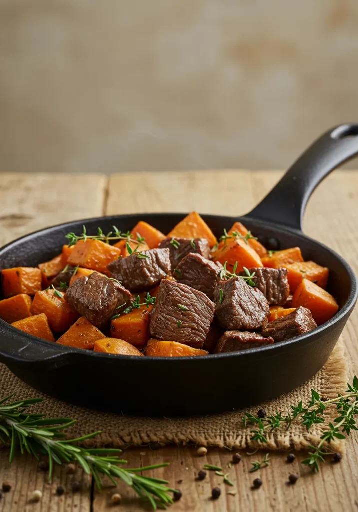 Beef Sweet Potato Skillet Recipe