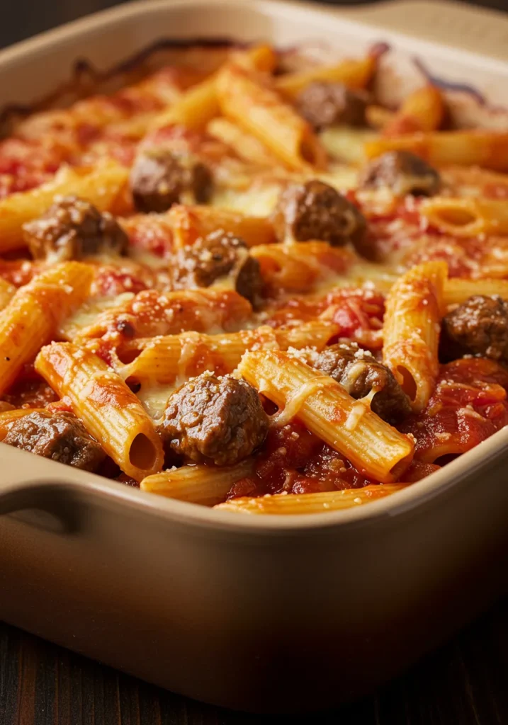 Beef Tomato Rotini Bake Recipe