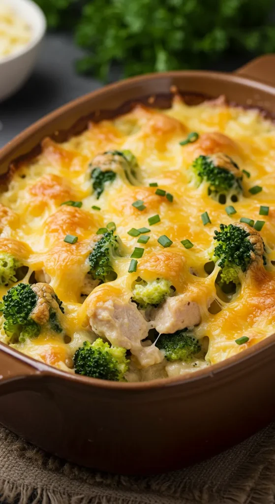 Broccoli Cheddar Chicken Casserole