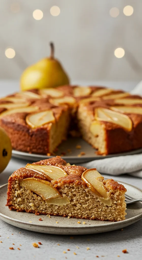 Brown Butter Pear Cake