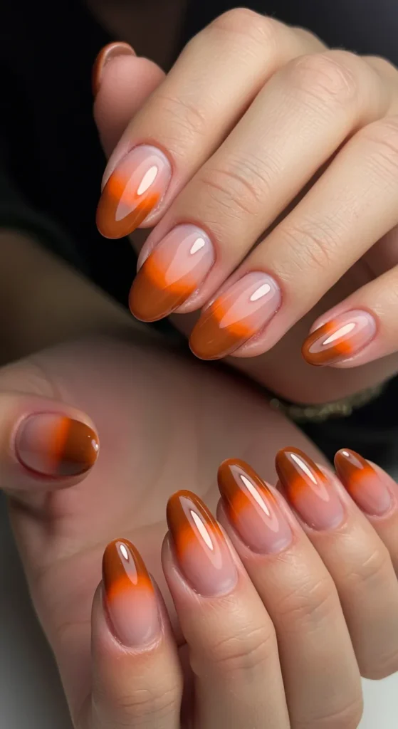 Burnt Orange & Brown Double French