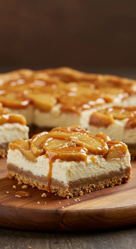 Caramel Apple Cheesecake Bars