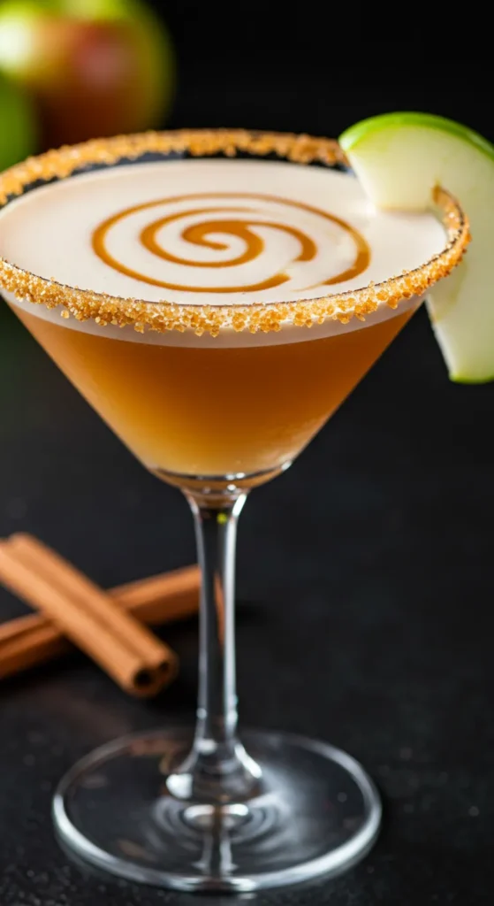Caramel Apple Martini (Alcoholic)