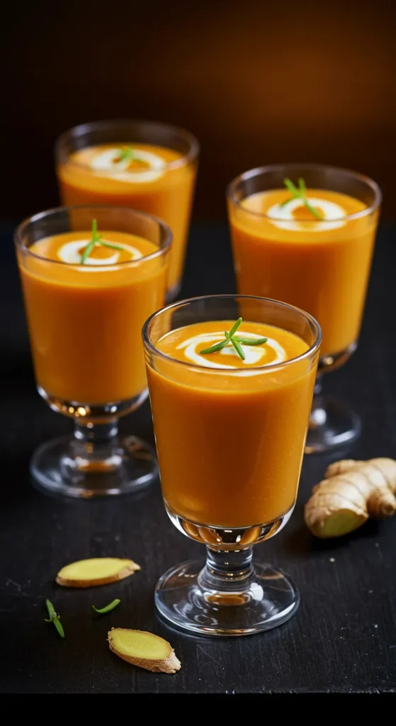 Carrot Ginger Soup Shooters