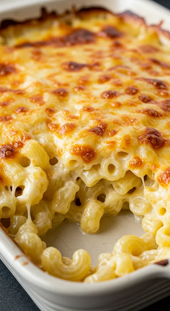 Cheesy Baked Mac with Crispy Top
