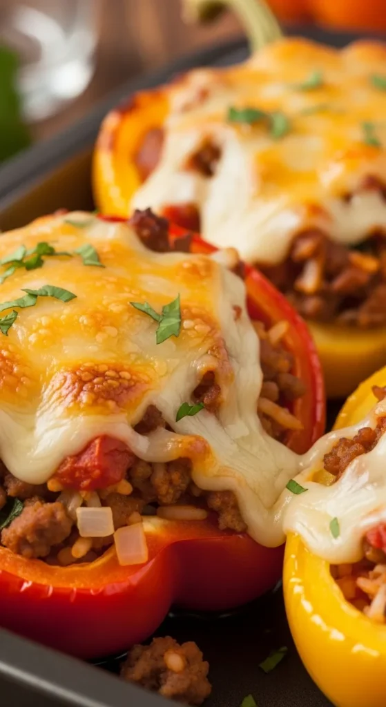Cheesy Stuffed Bell Peppers