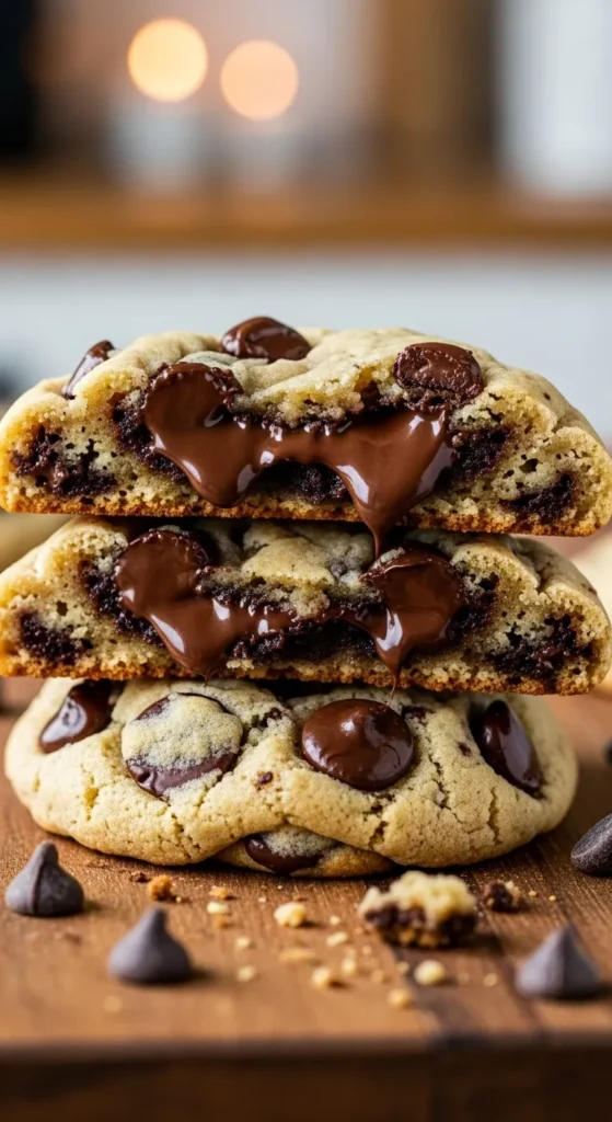 Chewy and Gooey Sourdough Chocolate Chip Cookies