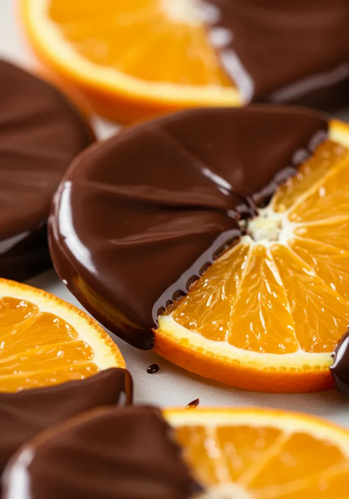 Chocolate Dipped Orange Slices Recipe