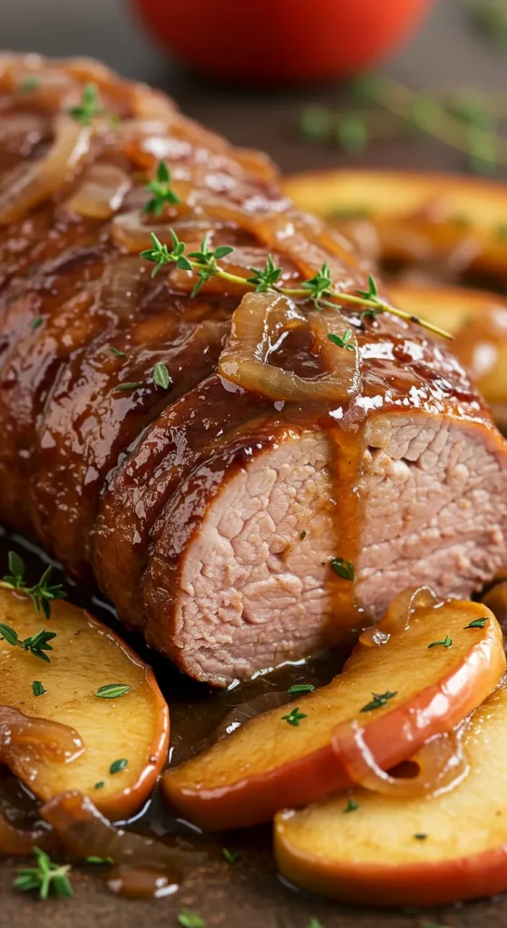 Cider Braised Pork Tenderloin
