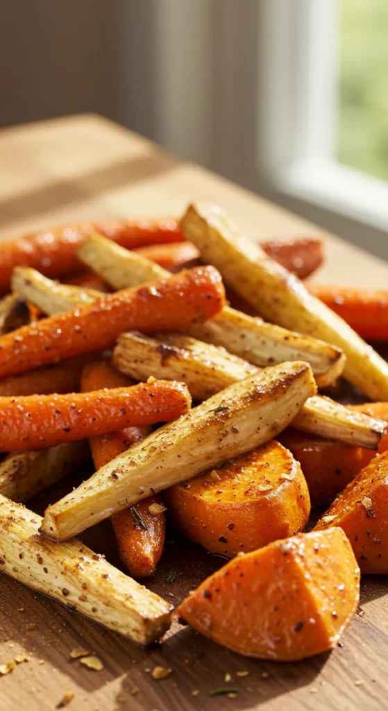 Cinnamon Roasted Root Veggies