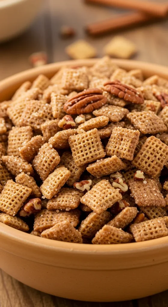 Cinnamon Roll Chex Mix