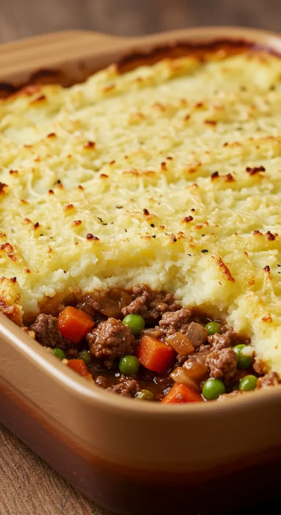 Classic Beef Shepherd’s Pie with a Parmesan Crust