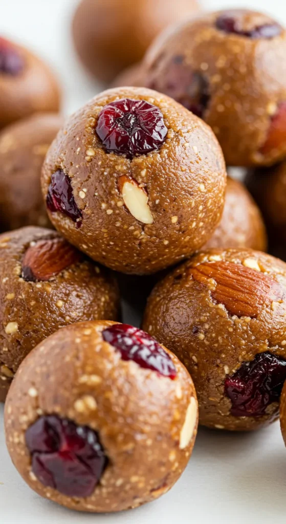 Cranberry Almond Energy Bites