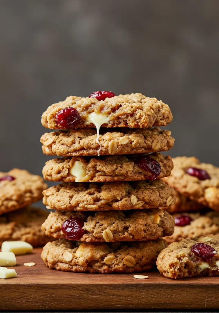 Cranberry White Chocolate Oatmeal Cookies Recipe
