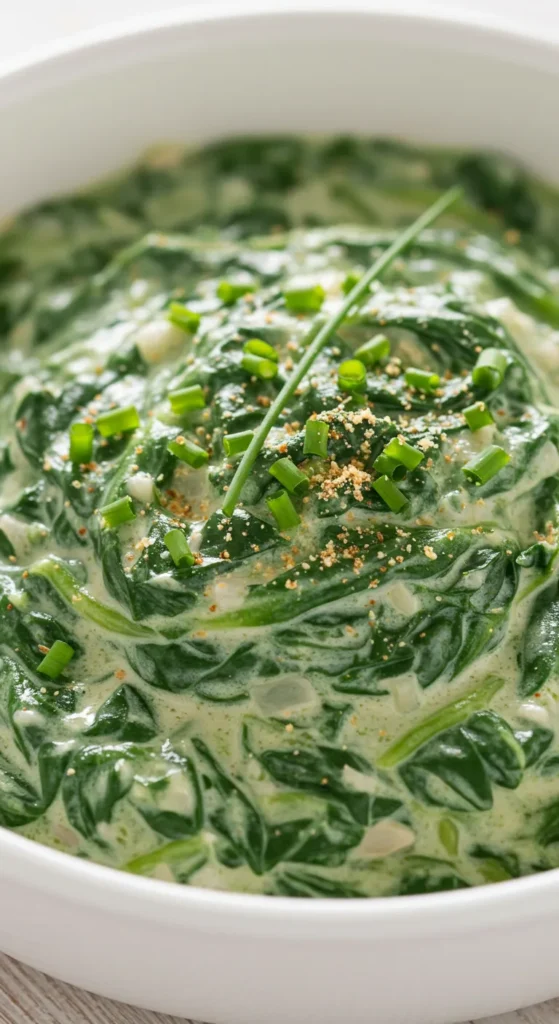 Creamed Spinach with Nutmeg