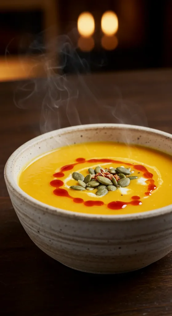 Creamy Butternut Squash Soup with a Kick