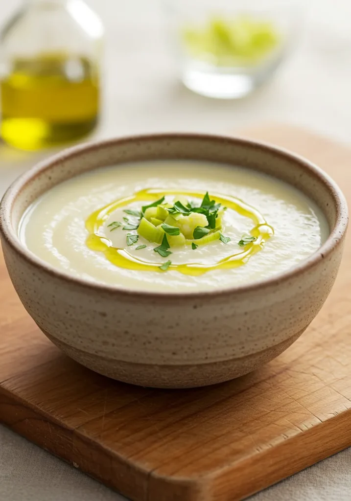 Creamy Cauliflower and Leek Soup