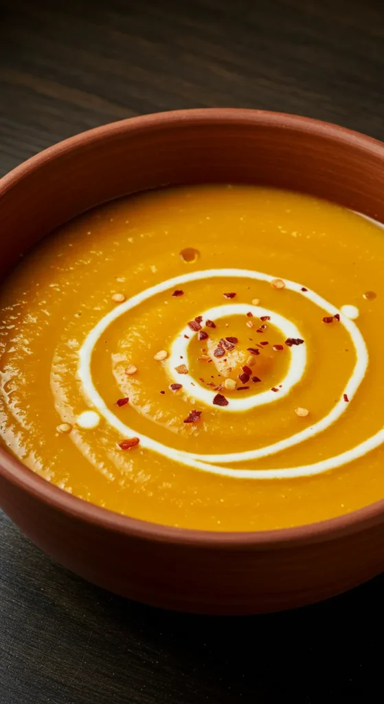 Creamy Pumpkin Soup with a Kick