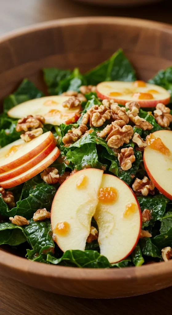 Crisp Apple and Walnut Kale Crunch