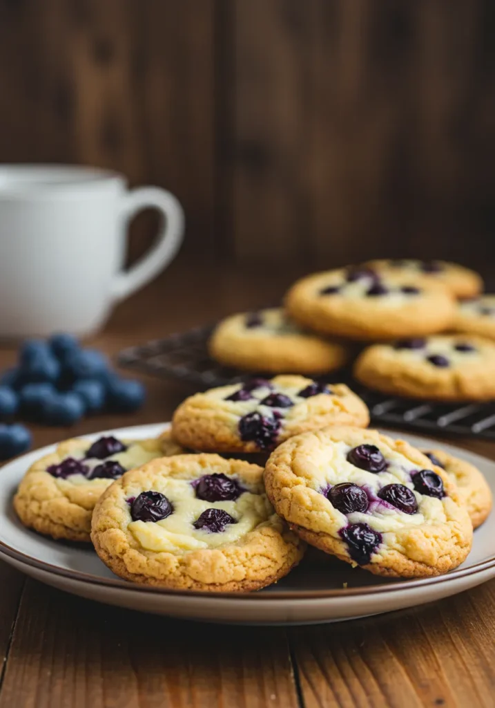 Easy Blueberry Cheesecake Cookies Recipe