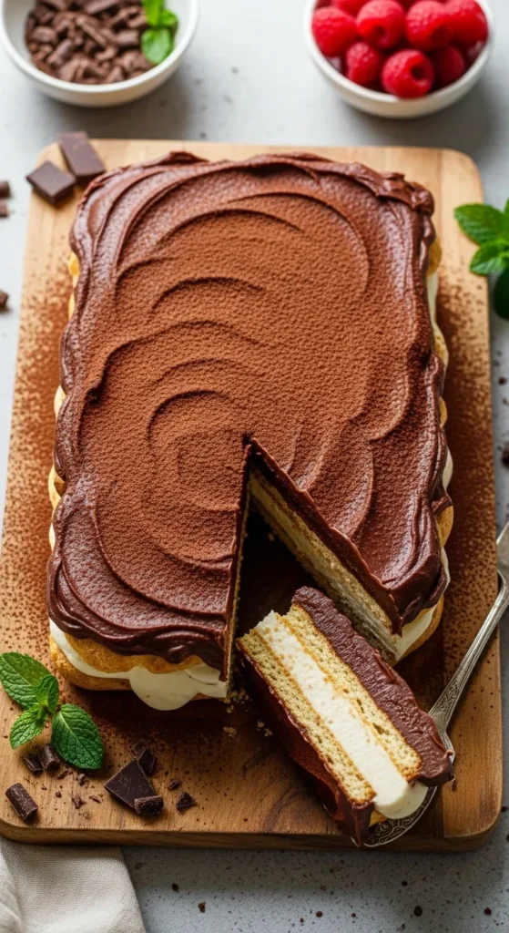 Easy No-Bake Chocolate Éclair Cake