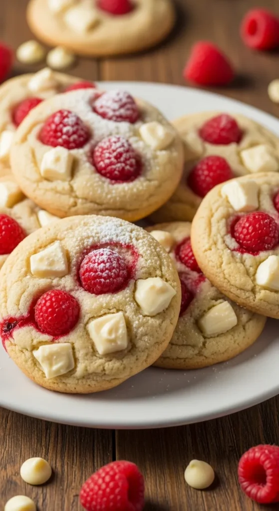 Easy White Chocolate Raspberry Cookies