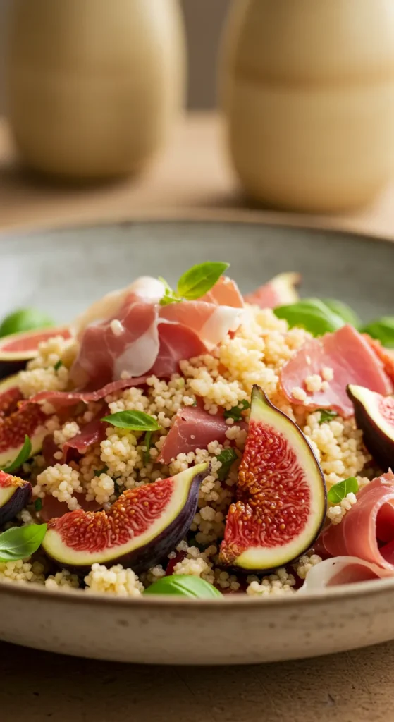 Fig & Prosciutto Pearl Couscous Salad