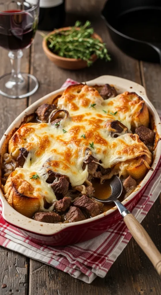 French Onion Beef Casserole Recipe