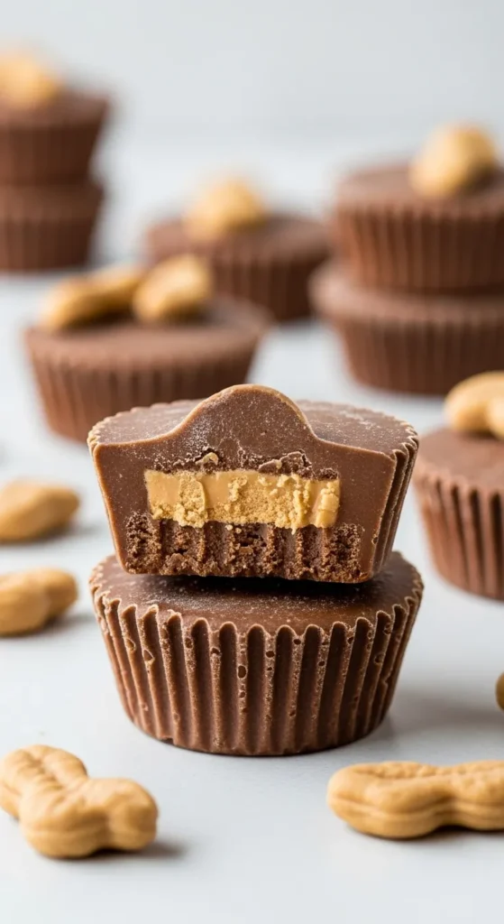 Frozen Peanut Butter Nutella Cups