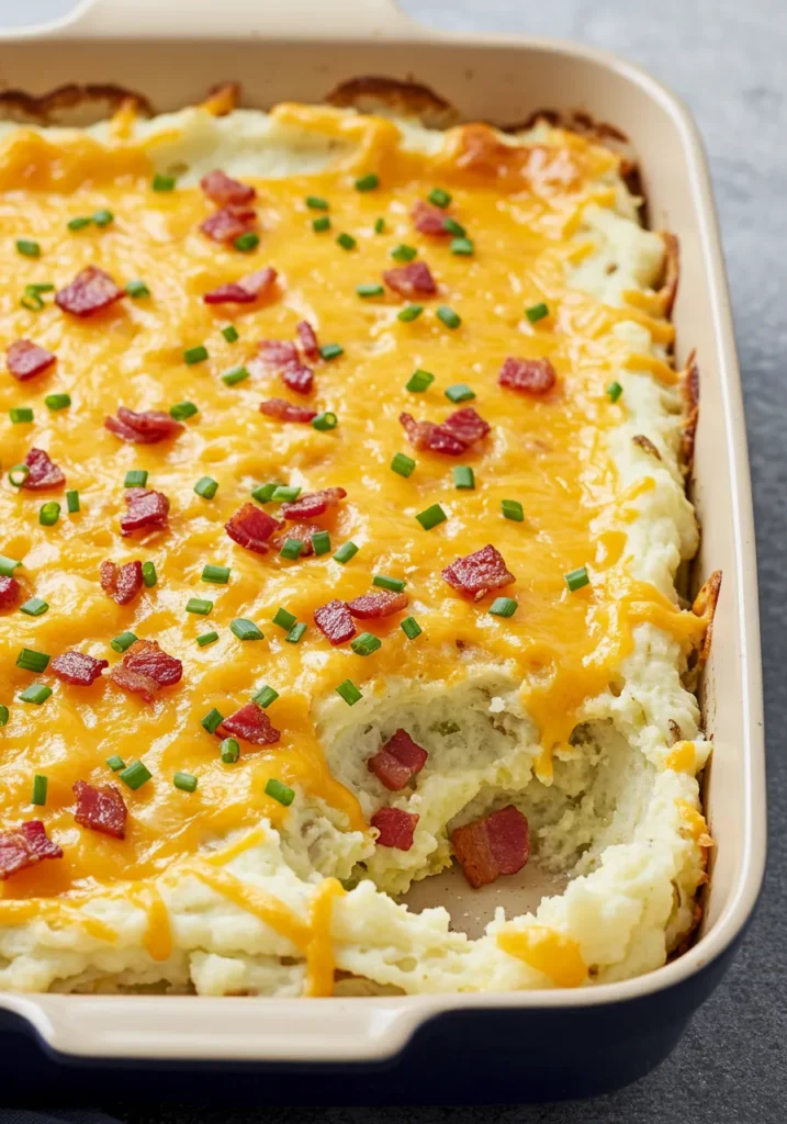 Fully Loaded Mashed Potato Bake