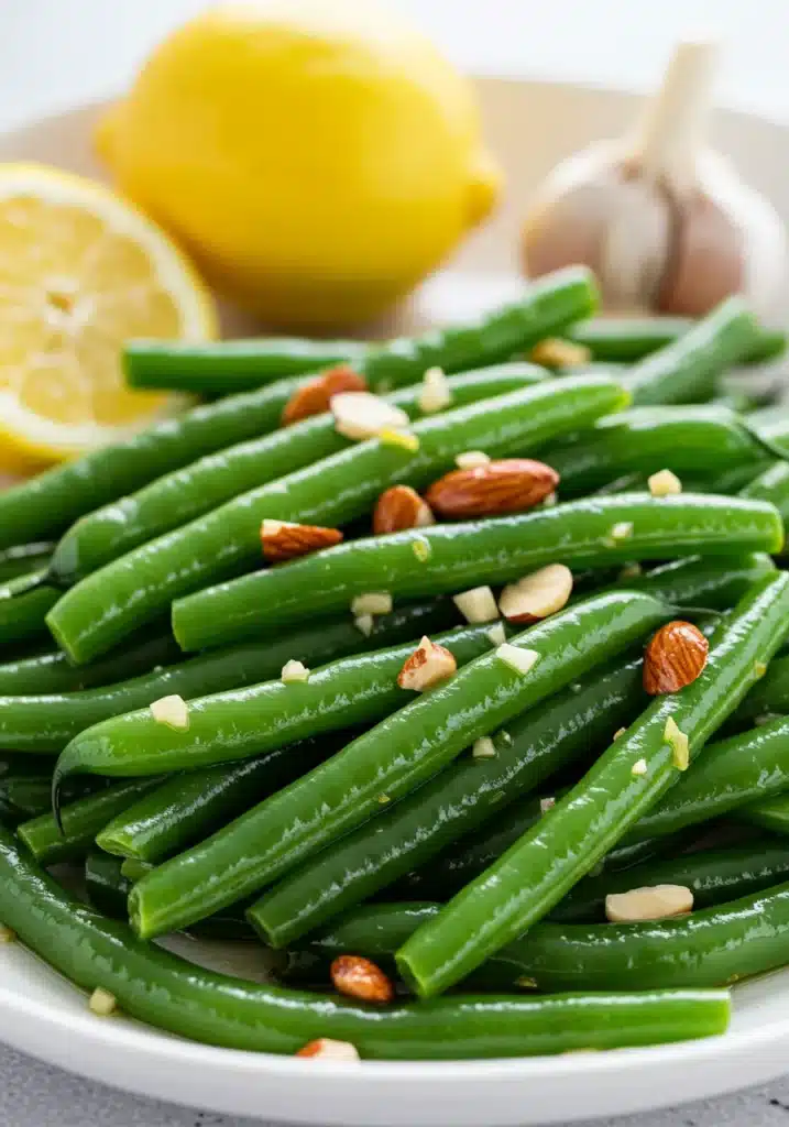 Green Bean Almondine with Garlic and Lemon