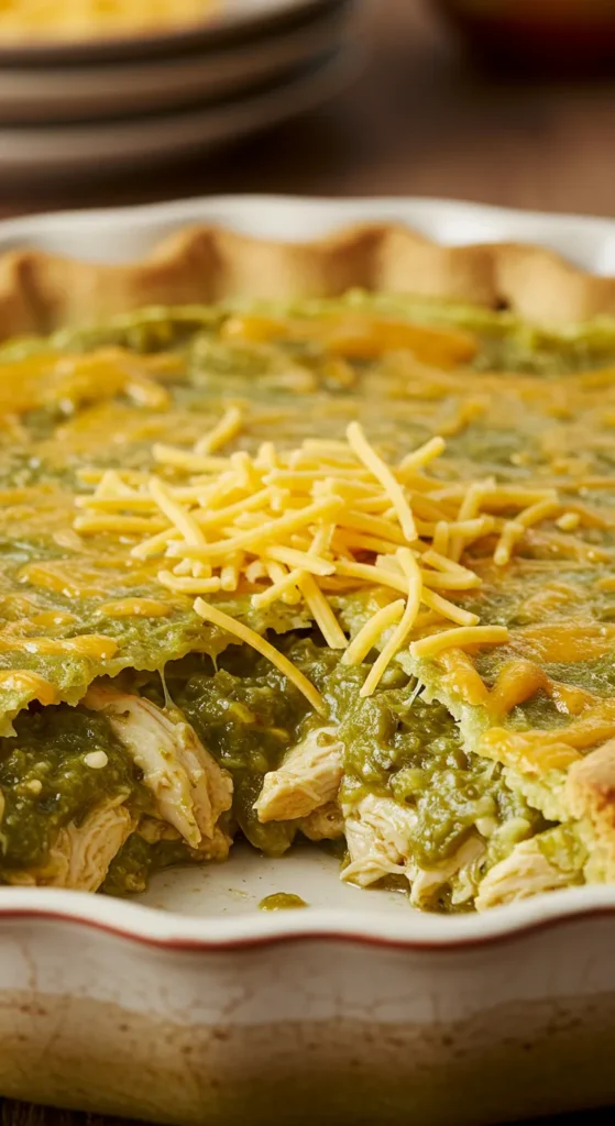 Green Chile Chicken Tamale Pie
