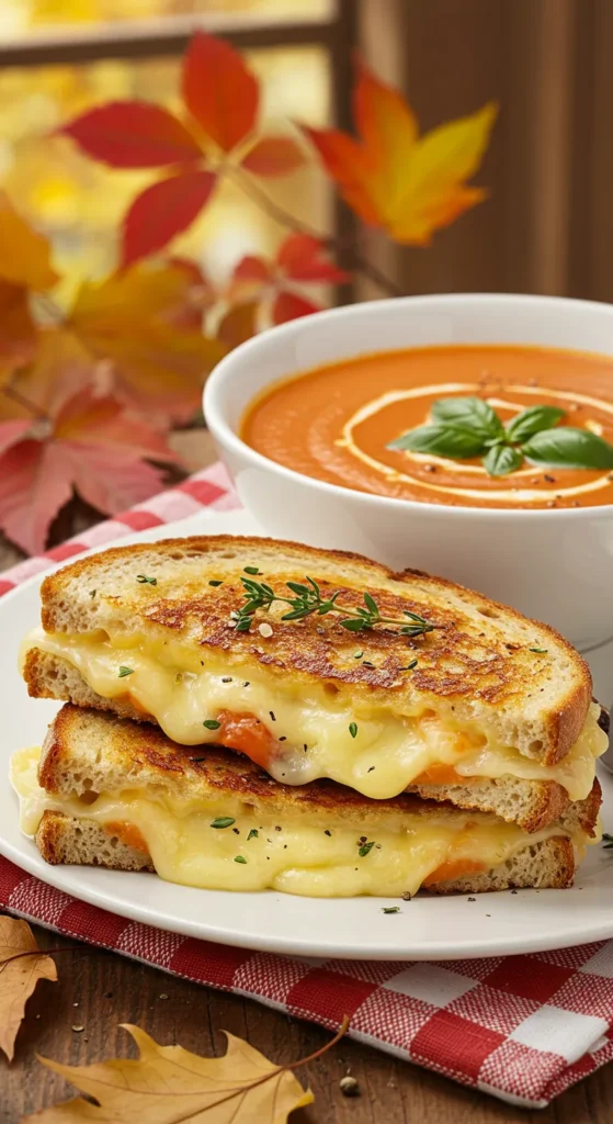 Grilled Cheese & Tomato Soup (Fall Upgrade)
