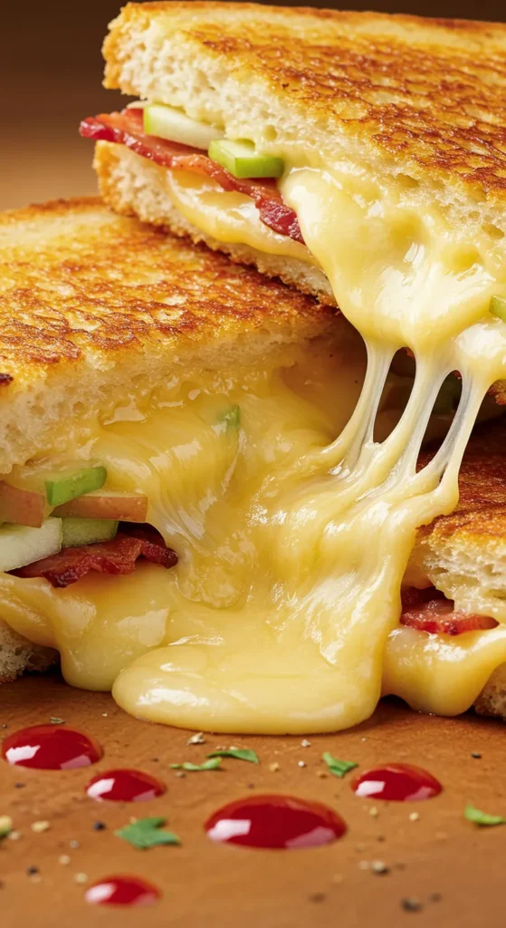 Grilled Cheese with Apple and Bacon