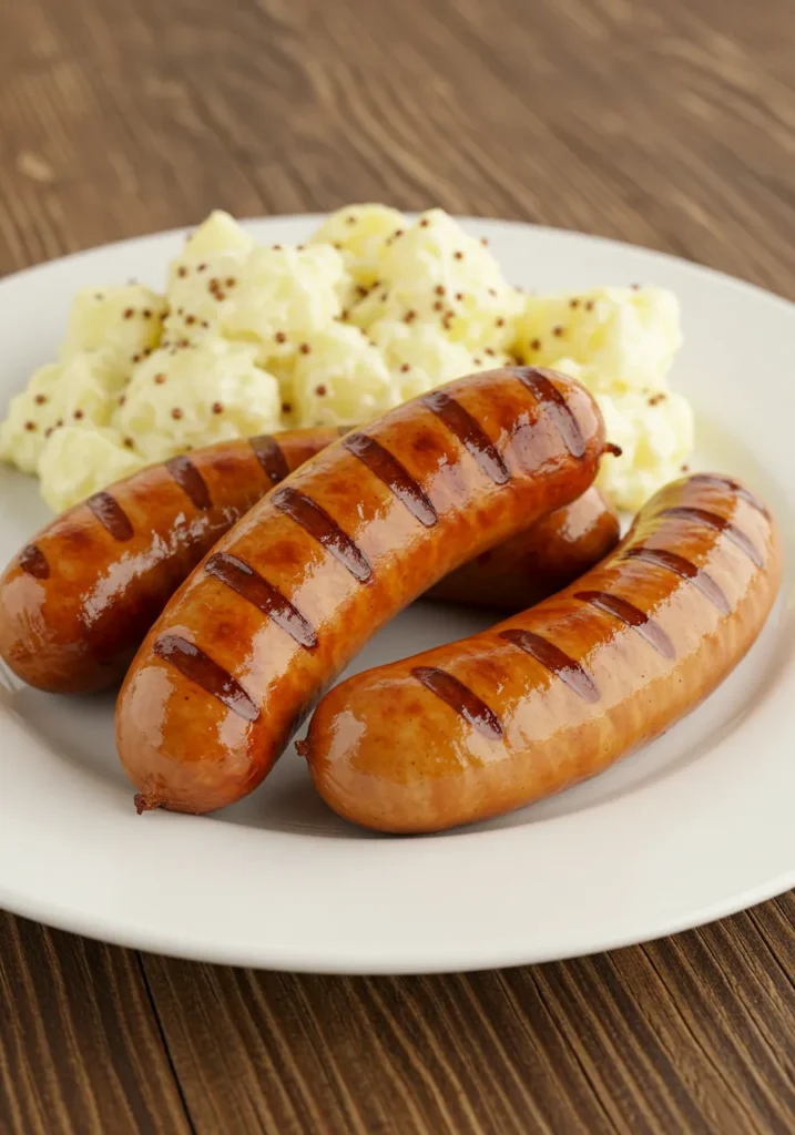 Grilled Sausages Potato Salad Recipe
